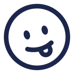 Emoji Funny Circle SVG Icon